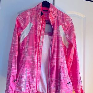 Brooks Running jacket pink reflective